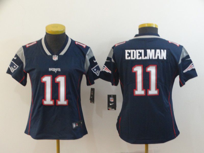 Women New England Patriots #11 Edelman Blue Nike Vapor Untouchable Limited NFL Jerseys->new york yankees->MLB Jersey
